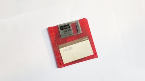 Memory card laying on a white table