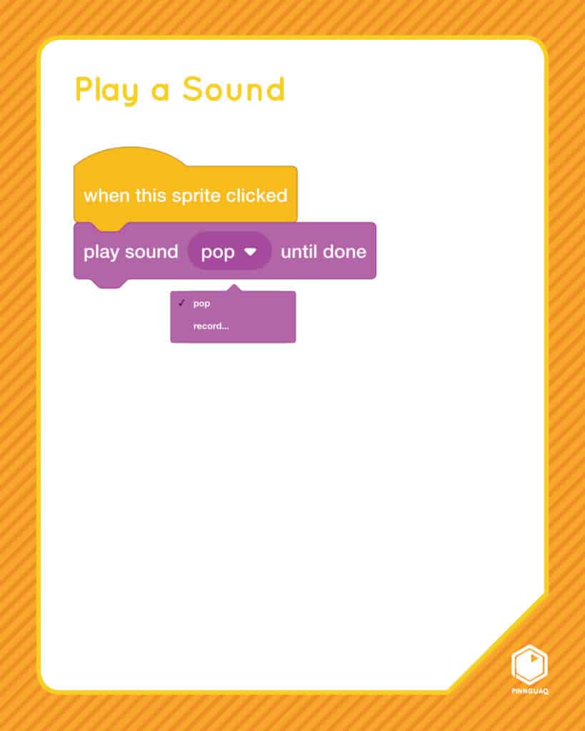 scratch card "play a sound"