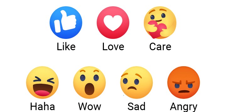 Emojis showing different emotions.