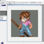 pixel art example in graphicsgale