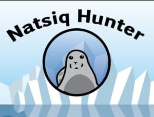 A graphic with a seal and the text "Natsiq Hunter."