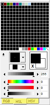 An HSL colour palette.