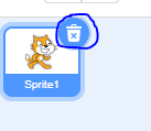 A screenshot of the Scratch interface.
