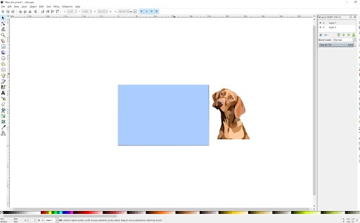 A screenshot of the Inkscape interface.