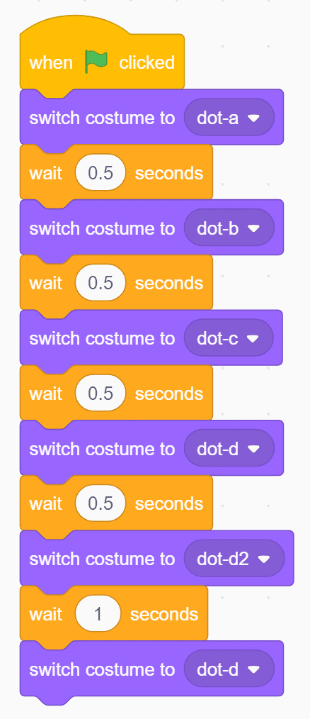 A group of Scratch blocks.