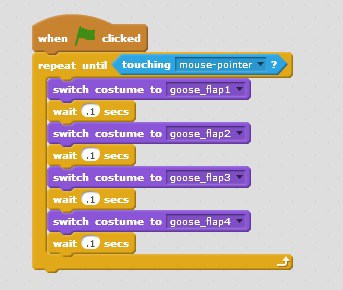 A group of Scratch blocks.