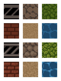 Variety of variant tiles examples.