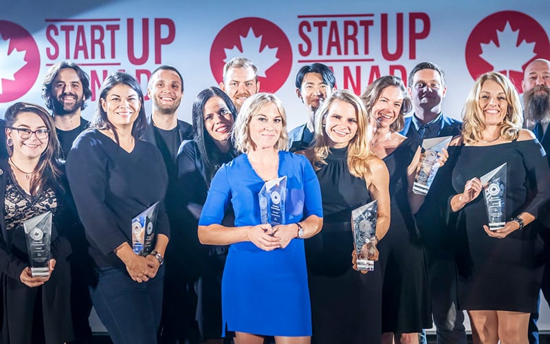 A group of award recipients at the Start Up Canada Awards.