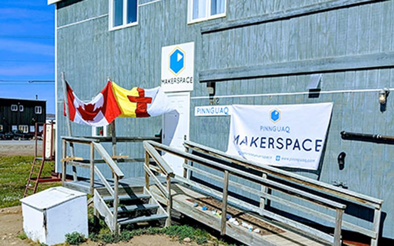 The Iqaluit Makerspace front entrance.