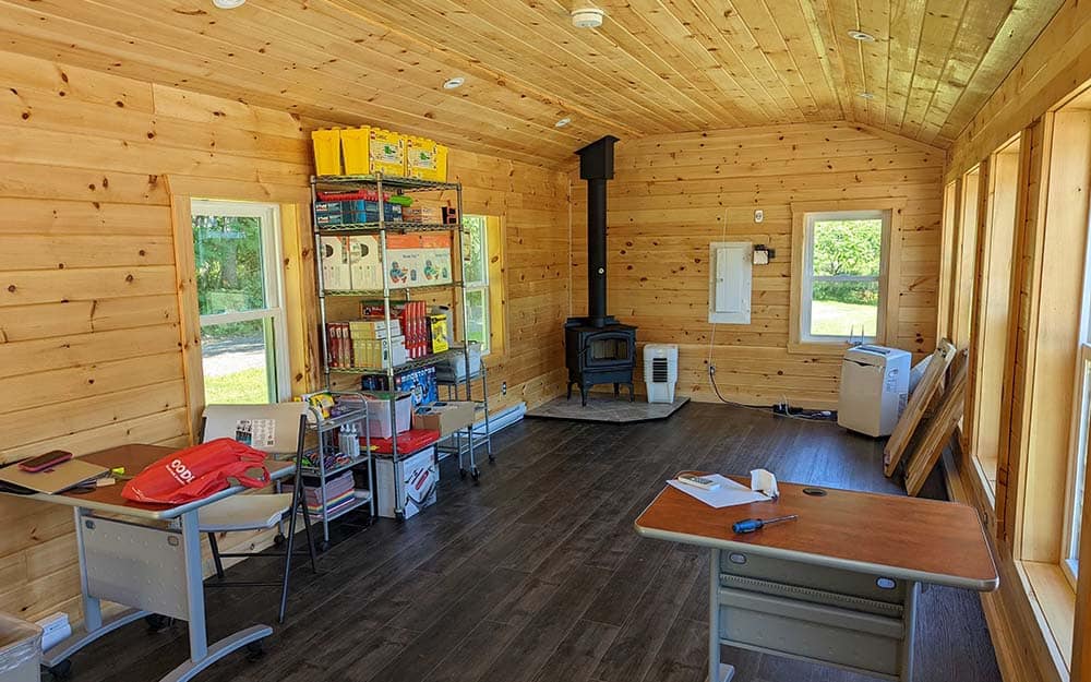 The inside of the Curve Lake Makerspace.